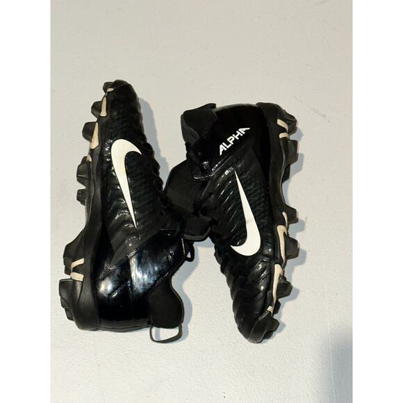 Nike Alpha Menace Shark 2 BV0146-001 Football Cleats Men\'s US 8 Black Synthetic main image 9